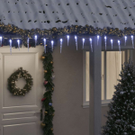 J&otilde;uluvalgusti j&auml;&auml;purikaga 200 led-i, k&uuml;lm valge, 20 m, akr&uuml;&uuml;l, pvc