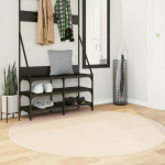 Vaip "huarte", l&uuml;hikese narmaga, pestav, beež, &oslash; 160 cm