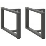 Kohvilaua jalad t-kujulised 2 tk, antratsiithall, 70 x 25 x (42-43) cm, teras