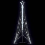 Led j&otilde;ulupuu, 525 ledi, k&uuml;lm valge, 302 cm