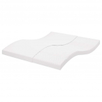 Poroloonmadrats, valge, 180x210 cm, 7 tsooni, k&otilde;vadus 20 ild