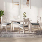 Istumispatjad 4 pcs pilvine hall 40 x 40 x 12 cm kangas