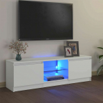 Telerialus led-tuledega, valge, 120 x 30 x 36 cm