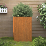 Taimekast, 42x38x75 cm, corten teras