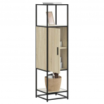 Highboard sonoma tamm 35,5x35x139 cm inseneritud puit ja metall