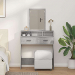 Kohvilaud sahtliga betoonihall 79 x 41 x 140 cm tehispuit