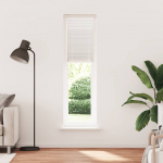 Plisseekardin 60 x 200 cm valge