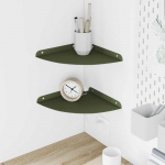 Ujuv riiul riiuliga 2 pcs k&uuml;pset roheline 24 x 24 x 2 cm