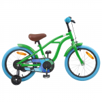 Laste bike 16 tolli 4&ndash;6 aastastele roheline