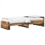 Peatsiga voodiraam vana puit 80 x 200 cm tehispuit