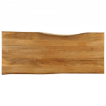 Lauaplaat, 140 x 60 x 2,5 cm, naturaalsete servadega, mangopuit