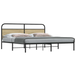Metallist voodiraam ilma madratsita sonoma tamm 183x213 cm