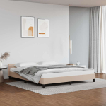 Voodiraam peatsiga ilma madratsita cappuccino 160x200 cm