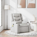 Massage recliner tool cloud grey fabric