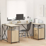 Laud sahtliga sonoma tamm 182 x 101 x 87.5 cm tehispuit