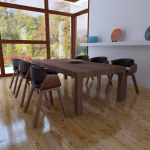 S&ouml;&ouml;gitoolid 6 tk, painutatud puit ja kunstnahk