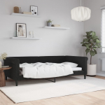 P&auml;evavoodi, must, 100 x 200 cm, samet