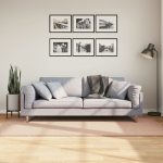 Vaip huarte, l&uuml;hikese narmaga, pestav, kahvaturoosa, 100x200 cm