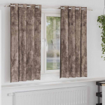 Satiinist kardinad 2 pcs cappuccino 175 x 140 cm samet