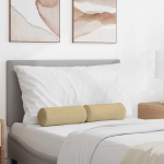 Padjad 2 pcs hall roheline &oslash; 15 x 40 cm korter kangas