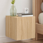 Teleri seinakapid led-tuledega 2 tk, sonoma tamm, 30,5x35x30 cm