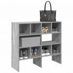 Kingariiulid 2 tk virnastatavad, hall sonoma tamm, 89,5x30x40cm