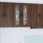 Seinakapp k&ouml;&ouml;ki riiuliga pruun tamme 60 x 31 x 80 cm tehispuit