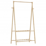 Riiulitega riidenagi, 96x45,5x150,5 cm, bambus