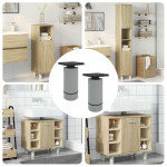 M&ouml;&ouml;blijalad reguleeritav 2 pcs valge 64 x 64 x 100 mm pp