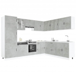 14-osaline k&ouml;&ouml;gikapi komplekt porto, betoonhall, tehispuit