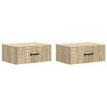 Seinale kinnitatav &ouml;&ouml;tis 2 pcs sonoma tamm 49 x 34,5 x 20 cm