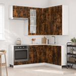 K&ouml;&ouml;k &uuml;ksus lucca 8 pcs suitsutatud tamm tehispuit