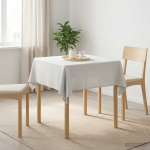 Laua lapp 5 tk kandiline valge 90 x 90 cm