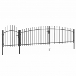 Terava otsaga aed 5 x 1,5  m, must