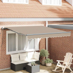 K&auml;igukohandatav varikatus beež 300 x 250 cm kangas