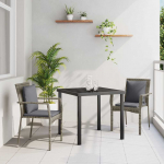 Aia s&ouml;&ouml;gilaudade komplekt padjaga 3 pcs hall pol&uuml;rooster