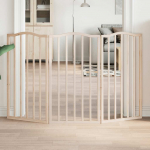 Kokkupandav koerav&auml;rav, 3 paneeli, 150 cm, paplipuit