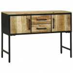 Konsoollaud sahtliga uksega pruun 100 x 35 x 70 cm mangopuit