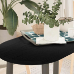 Lauaplaat, tumepruun, 80 x 40 x 2 cm, tammepuit ovaalne