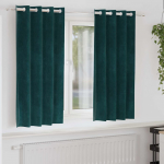 Pimendavad kardinad 2 pcs tume rohelise 140 x 175 cm samet