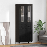 K&otilde;rgushein sahtliga must tamm 69,5 x 34 x 180 cm tehispuit