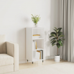 Puhvetkapp, k&otilde;rgl&auml;ikega valge, 34,5 x 32,5 x 90 cm, tehispuit