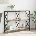 Konsoollaud k&auml;sit&ouml;&ouml;puu 100 x 28 x 80,5 cm tehispuit