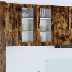 Seinakapp k&ouml;&ouml;ki suitsetatud tamm 40 x 31 x 80 cm tehispuit