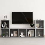 3-osaline telerikappide komplekt, betoonhall, puitlaastplaat