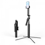 Wozinsky WST-360YS Selfie Stick with Tripod Function with 360&deg; AI Auto Face Tracking Gesture Control - Black