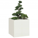 Taimekast valge 80x80x80 cm, teras