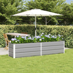 Taimekast helehall 480 x 50 x 45 cm tsinkteras
