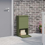 Pakiautomaat uksega k&uuml;pset roheline 44 x 22 x 82 cm teras