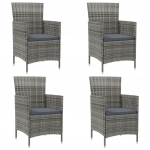 Aiatoolid patjadega 4 tk, pol&uuml;rotang, hall